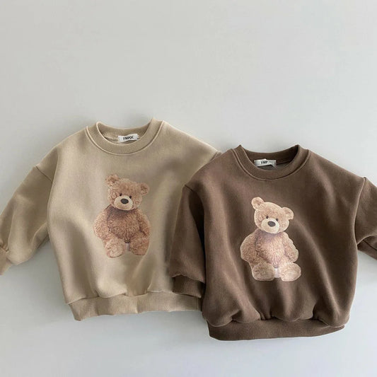 Sweatshirt - Nalle Beige/Brun