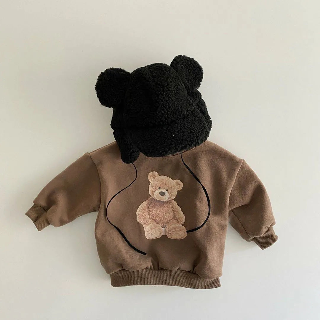 Sweatshirt - Nalle Beige/Brun